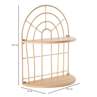 Półka DOPPIA ARCH 34,5 18 45,5 cm